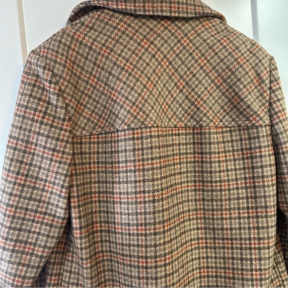 Vintage Pendleton men’s wool overcoat houndstooth plaid size 40 - Picture 7 of 17